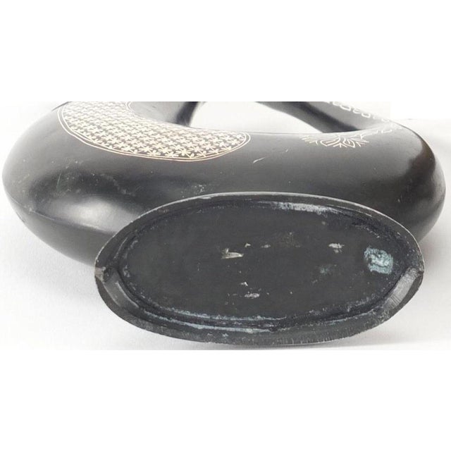 Vintage Indian Bidriware Ewer For Sale - Image 3 of 6