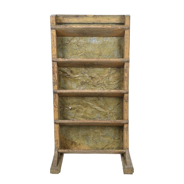 Patinated Wooden Sorting Shelf, 1940s For Sale - Image 6 of 6