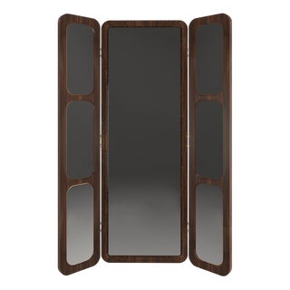 Tom Folding Mirror by Wood Tailors Club For Sale