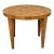 1970s American Modern Round Burl Wood Center Occasional Table For Sale