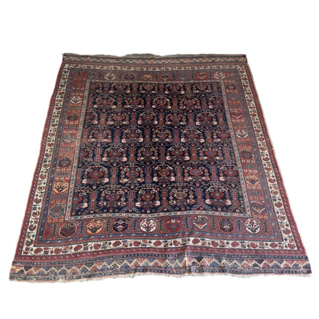 Seraband Rug with Geometric Boteh Motif, 1800s For Sale - Image 10 of 10