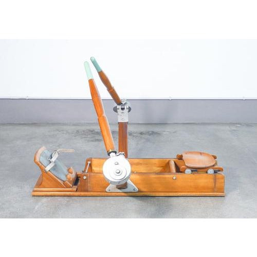 Vintage Lamborghini Rowing Machine in Beech For Sale - Image 13 of 18