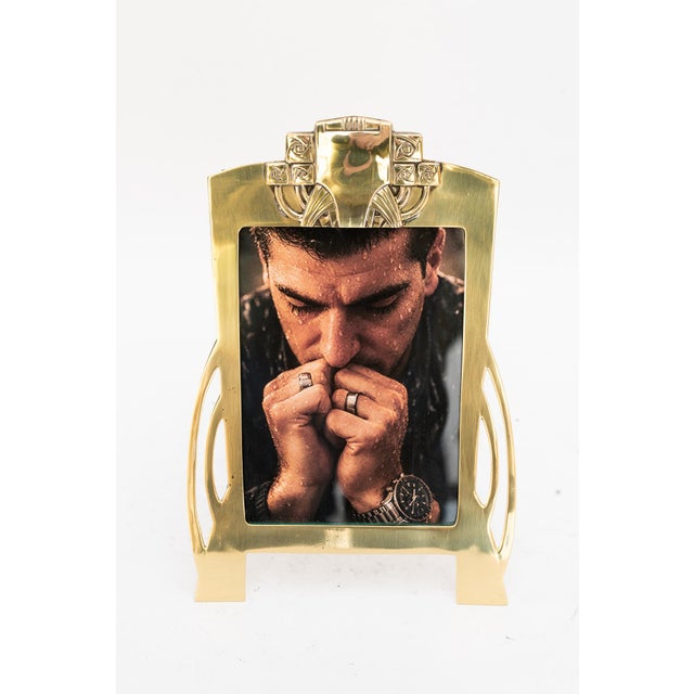 Art Nouveau Picture Frame with Glass, 1910s For Sale - Image 17 of 17