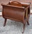 Brown Early 20th Century Ferguson Bros. Walnut Lyre Harp Form Magazine Holder For Sale - Image 8 of 10
