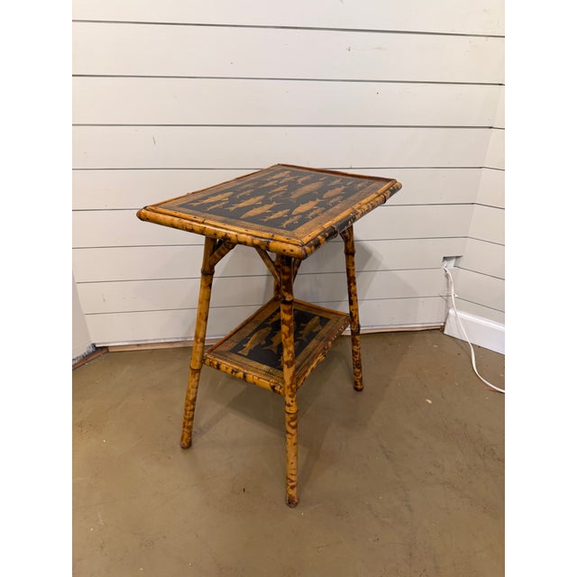 19th Century 19th Century English Decoupage Side Table For Sale - Image 5 of 7