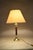 Vintage Brass Table Lamp with Burgundy Column, 1950s For Sale - Image 10 of 11