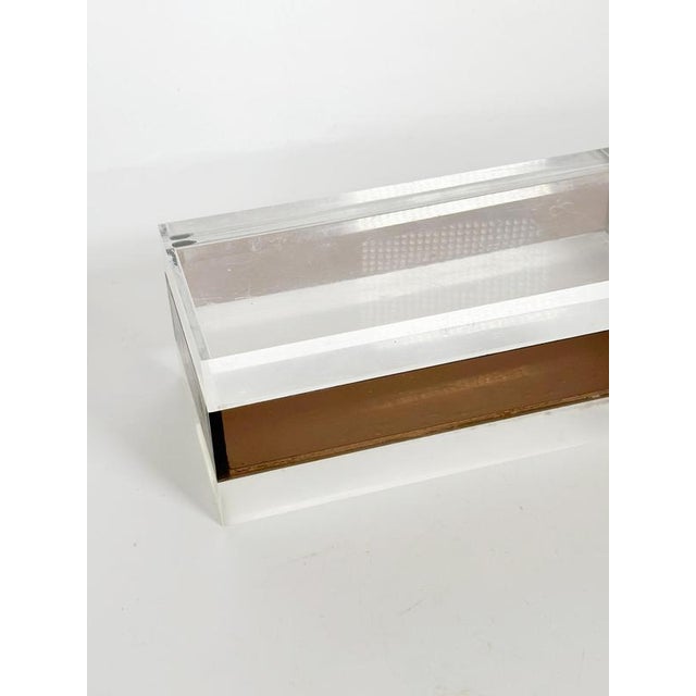 Plastic Mid-Century Modern French Altuglas Box, France, 1970s For Sale - Image 7 of 12