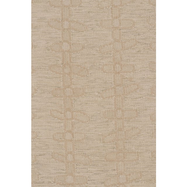 Textile Contemporary Scandinavian Style Geometric Wool Rug, by Rug & Kilim, India For Sale - Image 7 of 10