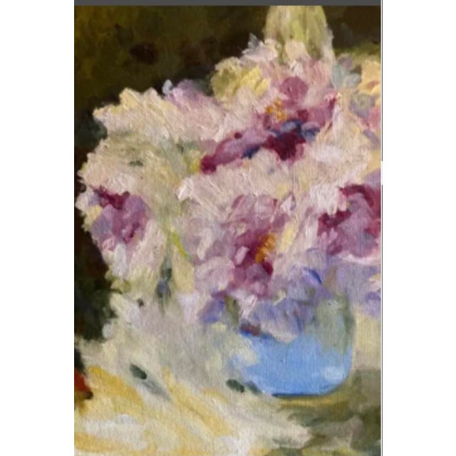 Impressionist Style Floral Painting For Sale - Image 4 of 5