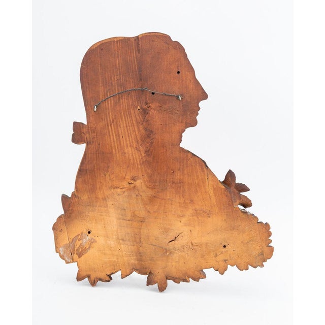 English Walnut Double Relief Portrait Wall Plaque For Sale In New York - Image 6 of 6
