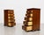Wood Pair of Federal Style Narrow Mahogany Dressers | 1920's Skinny Nightstands Glass Knobs For Sale - Image 7 of 12