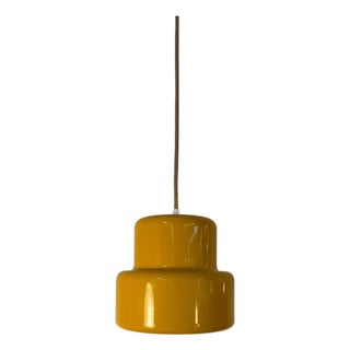 Poker Pendant Lamp in Yellow by Jo Hammerborg for Fog & Mørup For Sale