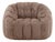 Modern Tufted Coco Swivel Chair For Sale