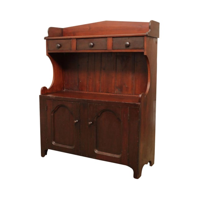 Antique American Pine Bucket Bench For Sale - Image 13 of 13