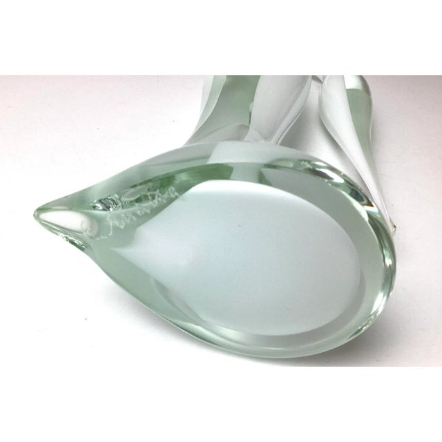 Mid 20th Century Renata Anatra Murano Art Glass Stylized Bird Figurine Signed For Sale In New York - Image 6 of 9