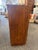 Burnt Umber Rare 1930s Art Deco Burlwood Veneer Cutlery Cabinet With Bakelite Knobs For Sale - Image 8 of 16