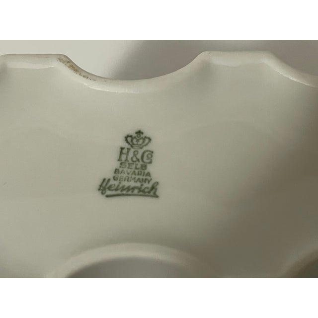 1960s Mid-Century Modern Geometric Horizontal Bisque Porcelain Vase Heinrich Selb, Bavaria Germany For Sale - Image 9 of 10