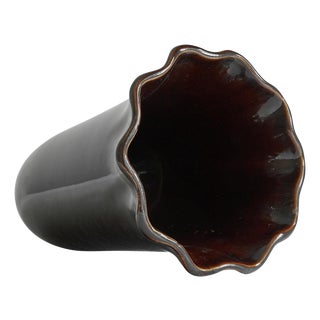 Glazed Pottery Vase from Poët-Laval Ondulé, 1960s For Sale