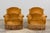 A refined pair of 19th-century French Napoleon III crapaud armchairs, sourced in Paris. Each chair is handcrafted with a...