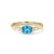 Sophisticated, contemporary, and beautifully minimalist. This exquisite three-stone ring features a stunning 6x4mm oval-...
