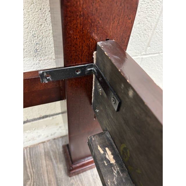 Vintage King Size Universal Furniture Chippendale Carved Four Poster Rice Bed For Sale - Image 10 of 11