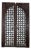 Antique Indian Teakwood and Painted Iron Compound Door For Sale