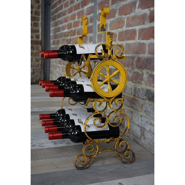 1950s Vintage Metal Bottle Holder, 1950s For Sale - Image 5 of 9