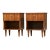 1960s Refinished Walnut Nightstands by Young - A Pair For Sale