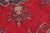 Textile Retro Persian Tabriz Red/Blue Wool Rug - 9'10'' X 12'7'' For Sale - Image 7 of 10