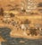 Paper Japanese Village Landscape Scene Byobu Screen, 19th Century For Sale - Image 7 of 13