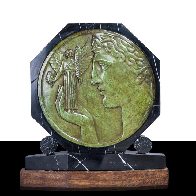 Bronze Plaque, Paris, 1920s-1940s For Sale - Image 4 of 4