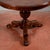 Round Center Table in Walnut with Three Victorian Style Carved Feet For Sale - Image 12 of 18