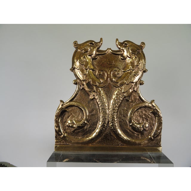 French 19th Century French Mounted Dolphin Plaques - A Pair For Sale - Image 3 of 6