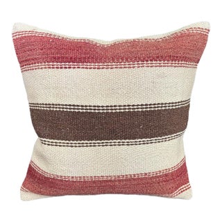Turkish Hemp Pillow Cushion Natural Beige Red Cushion Cover 20x20 For Sale