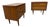 Mid-Century Modern 2-Drawer Walnut Nightstands - Set of 2 For Sale