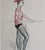 Modern Yves Brayer, Muriel Belmondo at the Barre, 1962, Watercolor For Sale - Image 3 of 15