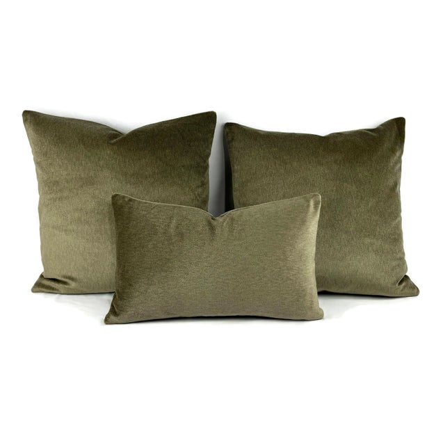 Perennials Big Softy in Bronze Lumbar Pillow Cover For Sale - Image 4 of 5
