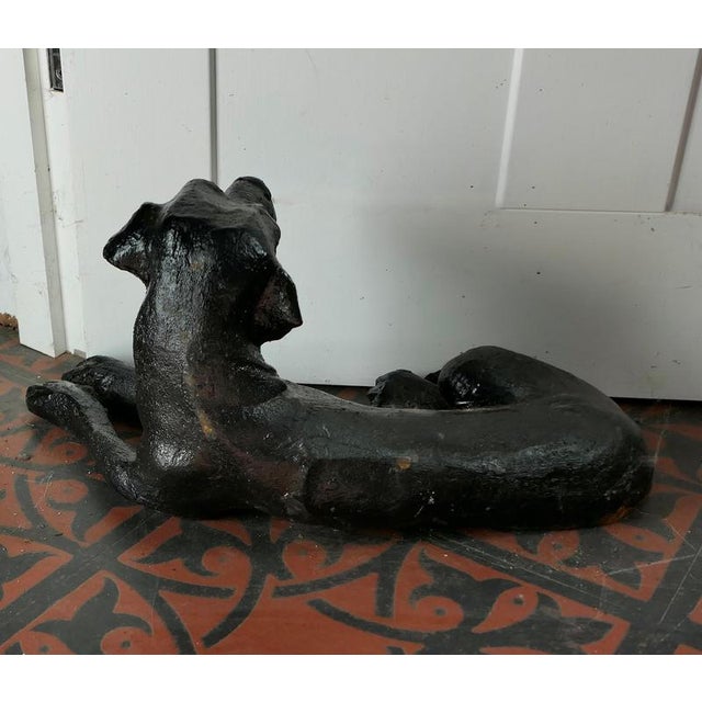 Vintage Black Labrador Door Stop, 1960 For Sale - Image 4 of 12