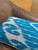 1990s Wave Pattern Ikat Lumbar Pillow Cover For Sale In Los Angeles - Image 6 of 13