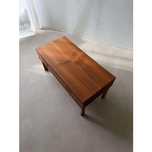 Mid-Century Modern Japandi Lowboard Chest of Drawers in Teak, 1960s For Sale - Image 3 of 10