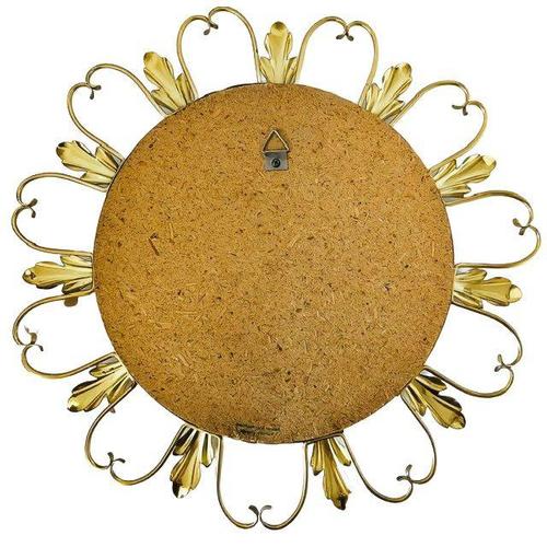 Brown Mid-Century Sunburst Fisheye Butler Mirror from Deknudt, 1960s For Sale - Image 8 of 10