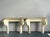 Cream Vintage Regency Plaster Over Wood Boar Console Table - A Pair For Sale - Image 8 of 8