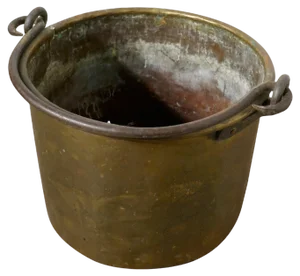 Early 19th Century Brass Cooking Pot, 1890s