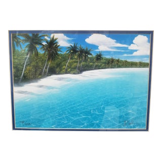 "Endless Beaches," by Dan Mackin. Original Signed and Numbered Lithograph on Paper For Sale