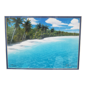 "Endless Beaches," by Dan Mackin. Original Signed and Numbered Lithograph on Paper