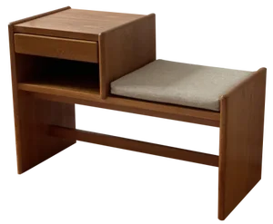 Mid-Century Teak Bench from Bornholm Møbelfabrik, 1960s