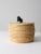 Vintage Basket With Lid and Carved Stone Handle For Sale - Image 4 of 13