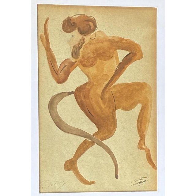 André Derain, Wildlife, Gouache For Sale - Image 3 of 3