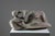 French Artist, Modernist Sculpture of a Reclining Female Nude, Reconstituted Stone For Sale - Image 13 of 18