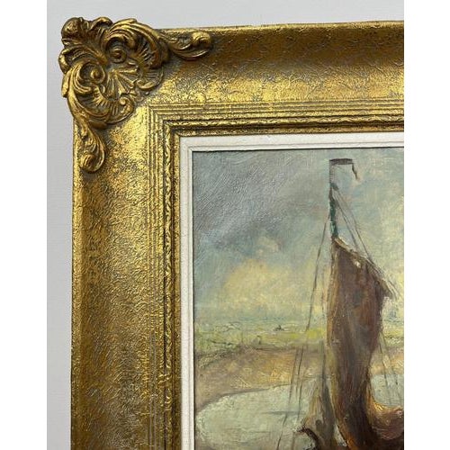 Coastal Boats, Oil, Framed For Sale - Image 6 of 17